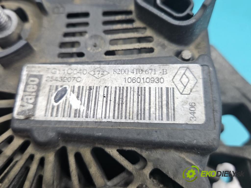 Renault Scenic II 2003-2009 2.0 16V 135 HP manual 99 kW 1998 cm3 5- Alternator 8200410671 (Alternátor)