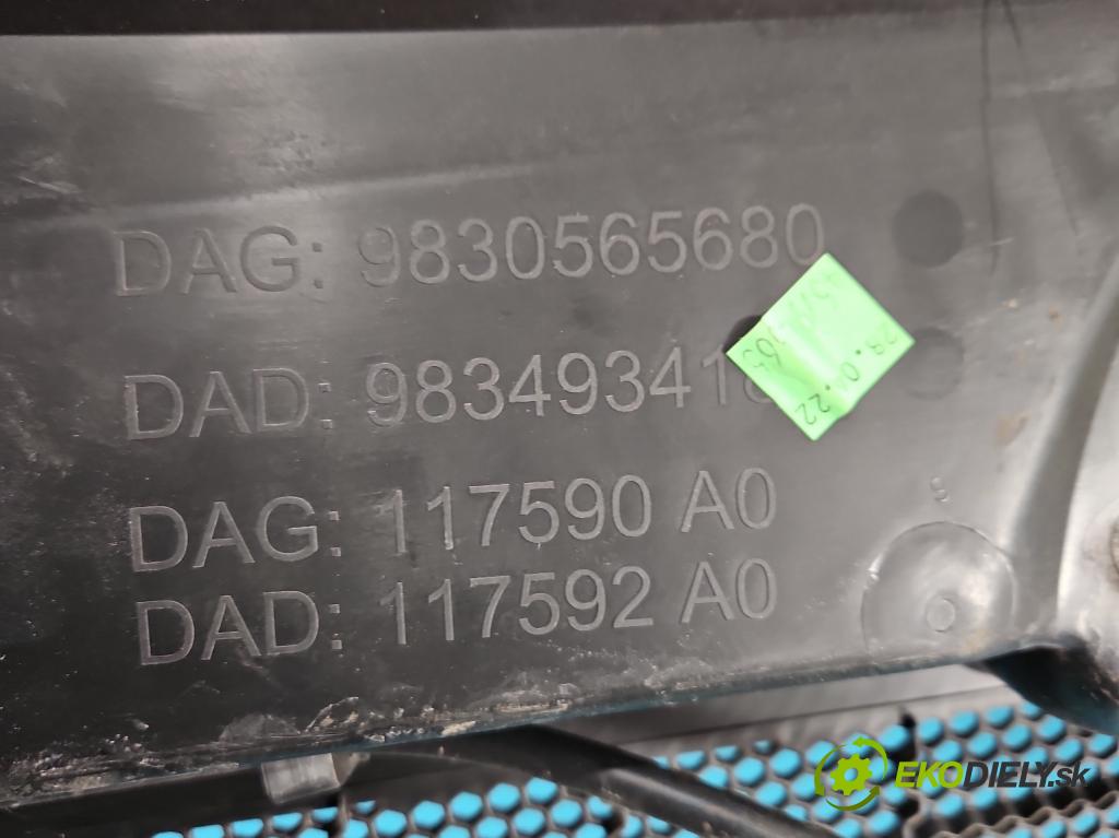 DS 4 II 2021- 1.6 T 181KM automatic 133 kW 1598 cm3 5- torpédo 9830565680 (Plast pod čelním sklem)