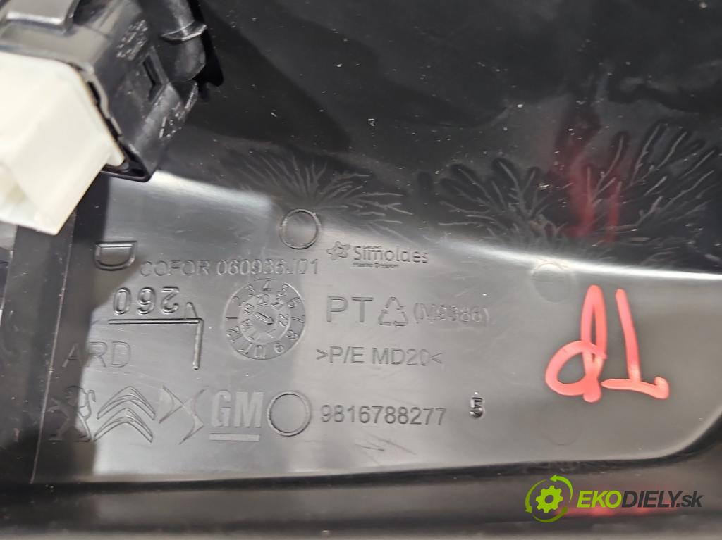 Peugeot Rifter 1.5 hdi 131 HP manual 96 kW 1499 cm3 5- Čalounictví: dvere zadné pravé 9816788277