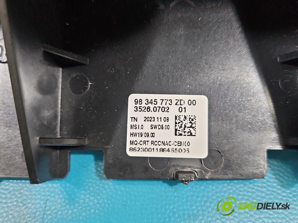 Toyota Proace City 1.2 12V 110 hp manual 81 kW 1199 cm3 5- displej 98345773ZD (Přístrojová deska)