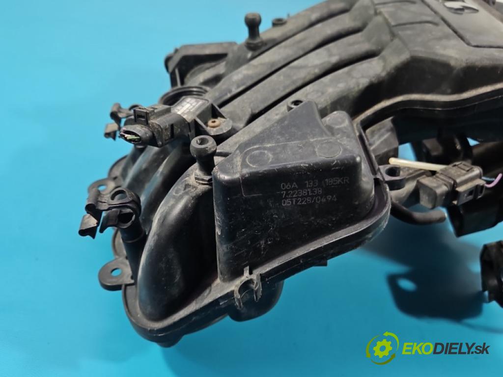 Seat Leon II 2005-2012 1.6 8V 102 HP manual 75 kW 1595 cm3 5- zvod nasávací 06A133206DB (Sacie potrubie)