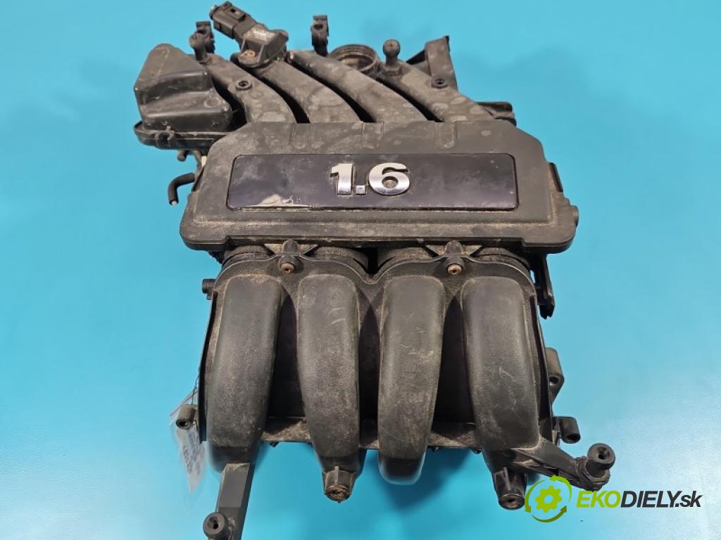 Seat Leon II 2005-2012 1.6 8V 102 HP manual 75 kW 1595 cm3 5- zvod nasávací 06A133206DB (Sacie potrubie)