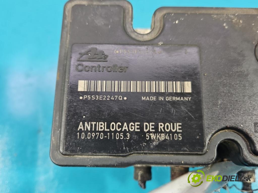 Peugeot 206 1.6 16V 109 HP manual 80 kW 1587 cm3 3- čerpadlo abs 100970-11053 (Pumpa ABS)