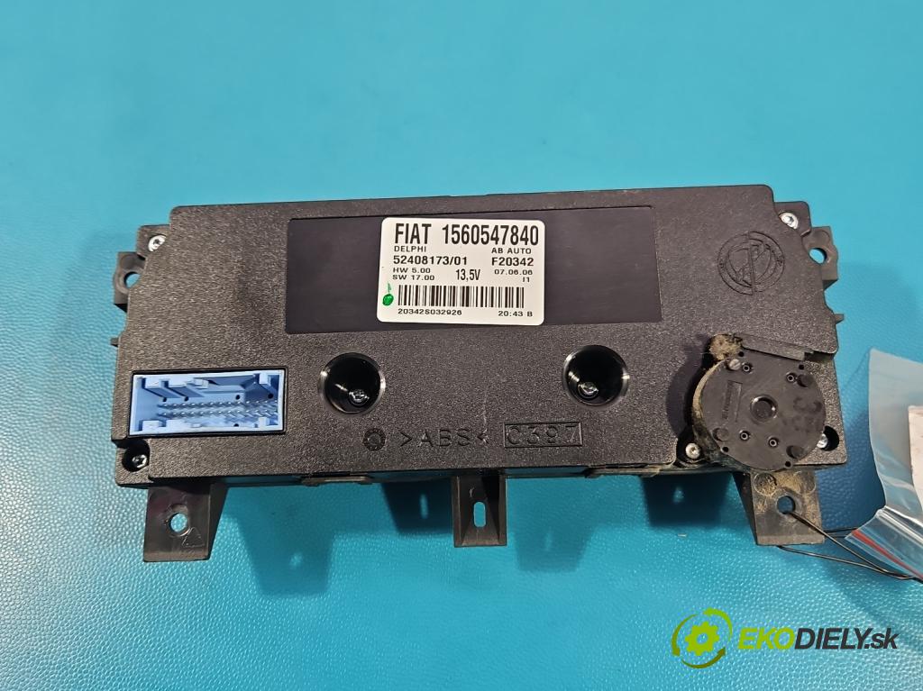 Alfa romeo 159 1.9 jtd 150 HP manual 110 kW 1910 cm3 4- panel kúrenia 1560547840 52408173/01