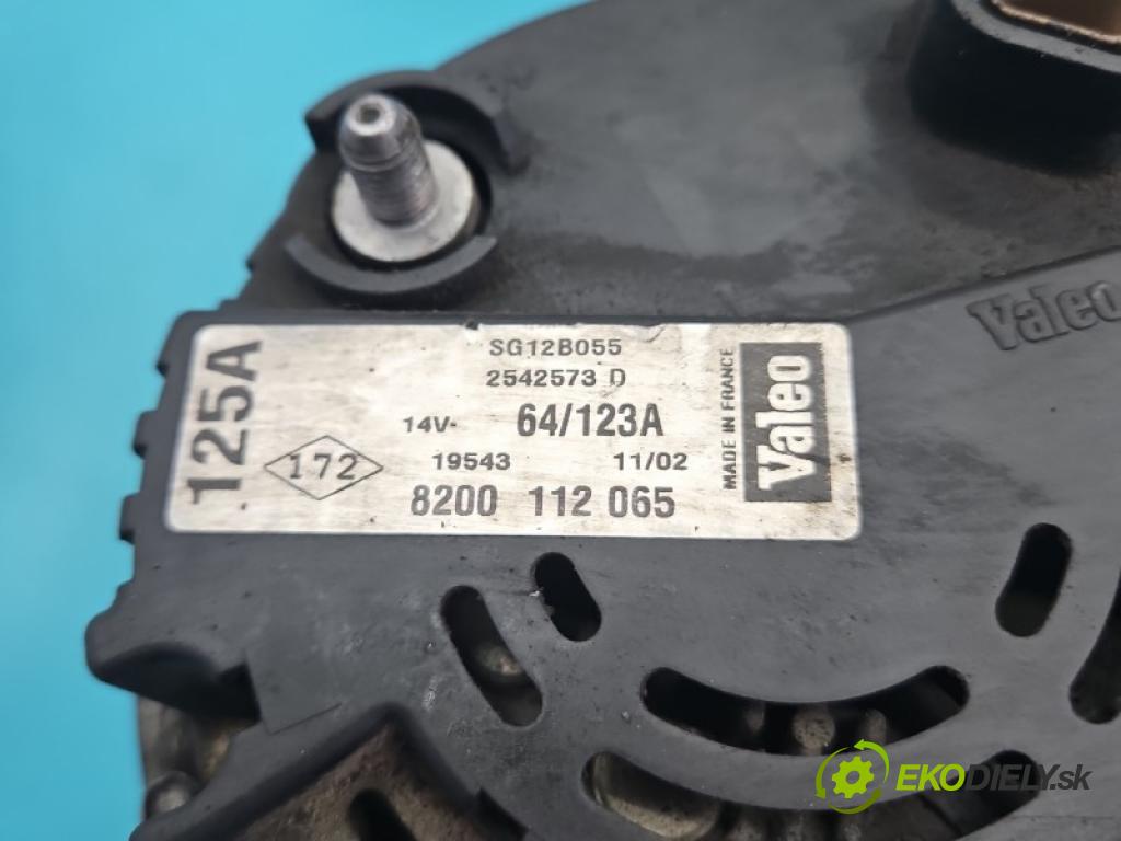 Renault Laguna II 2001-2007 1.8 16V 120 hp manual 88 kW 1783 cm3 5- Alternator 8200112065 (Alternátor)