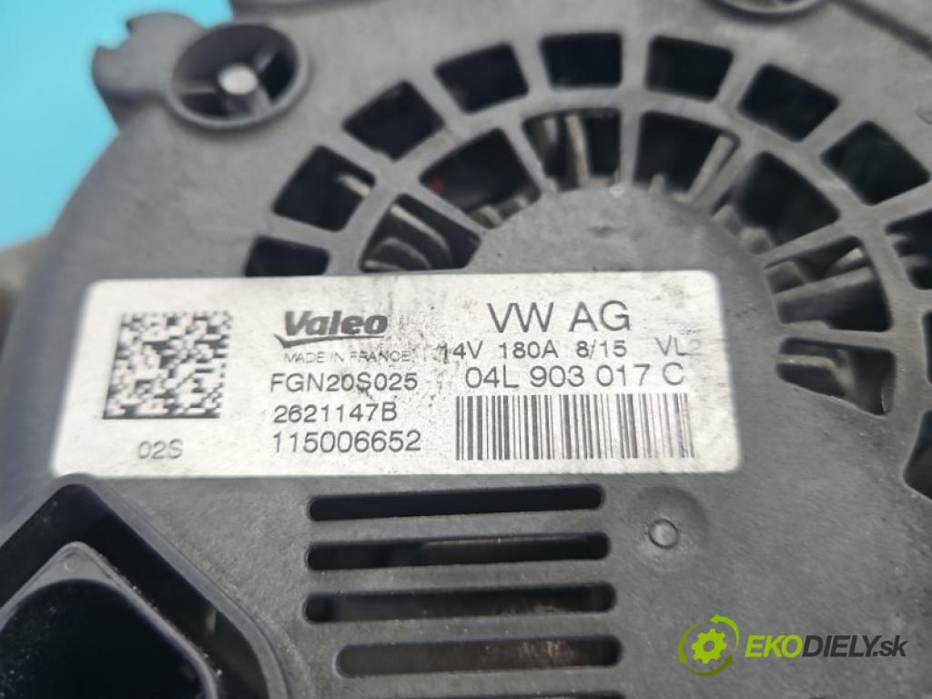 Audi A6 C7 2011-2018 2.0 tdi 190 hp automatic 140 kW 1968 cm3 5- Alternator 04L903017C (Alternátor)