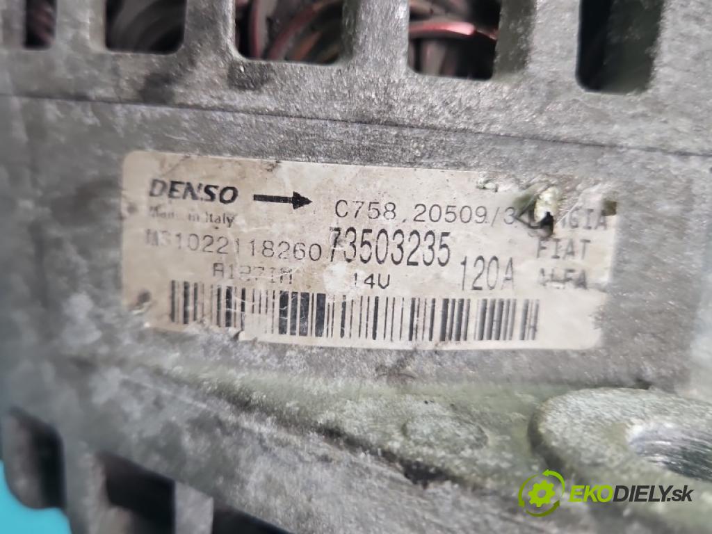 Alfa romeo 159 1.9 jtd 150 hp manual 110 kW 1910 cm3 4- Alternator 73503235 (Alternátor)