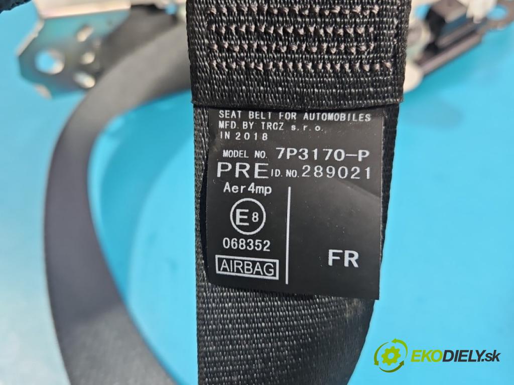 Toyota Auris II 2012-2018 1.6 16V 132 hp manual 97 kW 1598 cm3 5- stěna bezpečnost přední pravý 7P3170-P