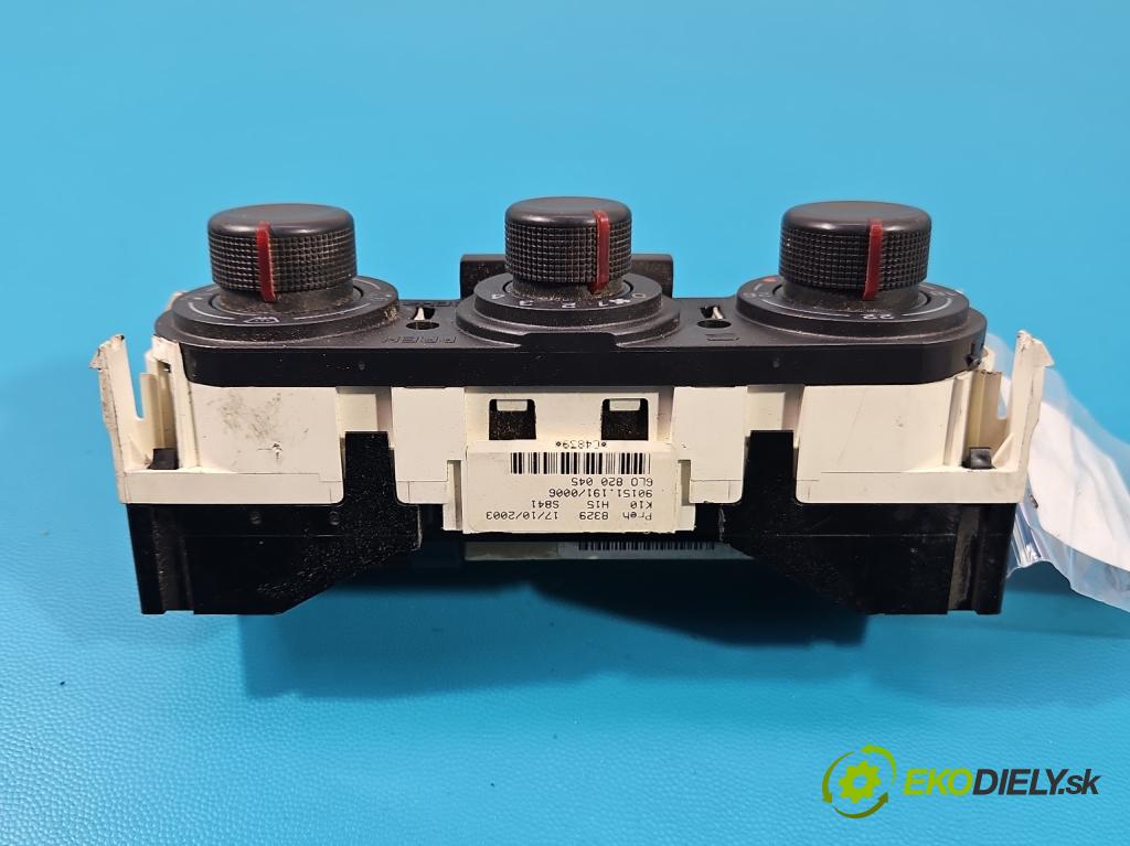Seat Ibiza III 6L 2002-2008 1.2 12V AZQ 64 HP manual 47 kW 1198 cm3 3- panel kúrenia 6L0820045