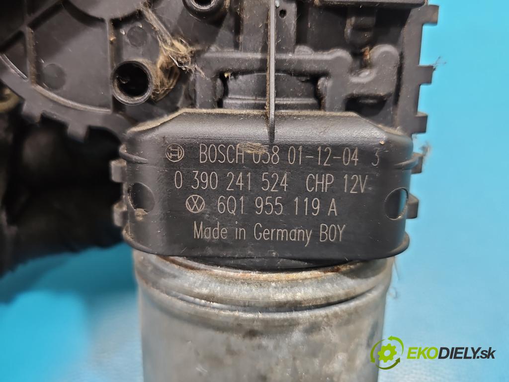 Vw Polo IV 9N 2001-2009 1.2 12V 64 hp manual 47 kW 1198 cm3 3- motor stěračů přední 0390241524