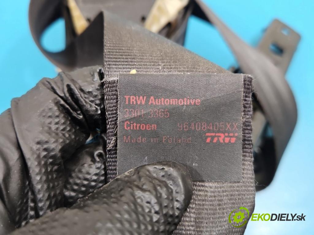 Citroen C3 I 2002-2009 1.6 16V 109 HP manual 80 kW 1587 cm3 5- pas bezpečnosť: predné ľavý 96408405XX