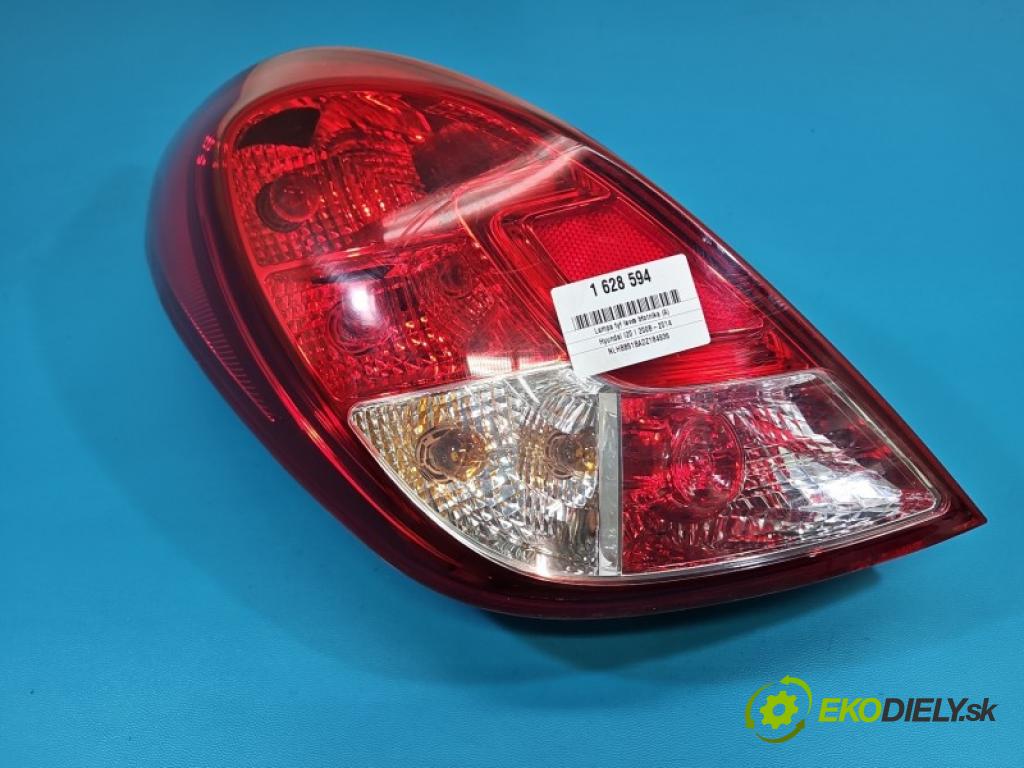 Hyundai I20 I 2008-2014 1.2 16V 86 hp manual 63 kW 1248 cm3 5- světlo zadní levé blatník: 92401-4P500