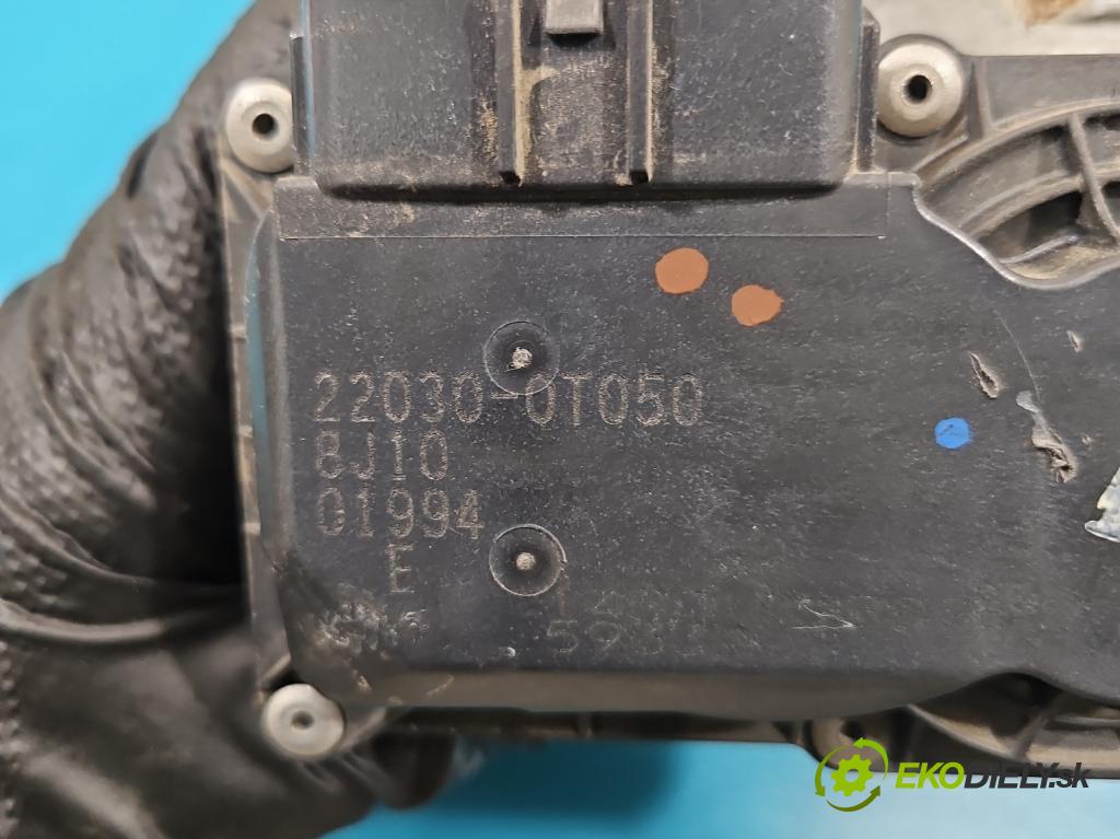 Toyota Auris II 2012-2018 1.6 16V 132 hp manual 97 kW 1598 cm3 5- škrticí klapka 22030-0T050 (Škrticí klapka)