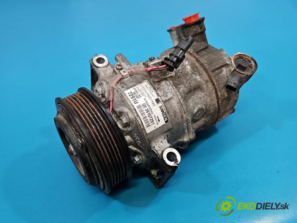 Opel Astra V  2015-2022 1.6 cdti 110 hp manual 81 kW 1598 cm3 5- Kompresor: klíma 39157291 (Kompresor klimatizace)