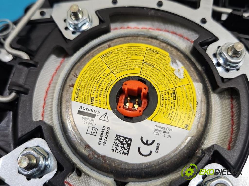 Toyota Auris II 2012-2018 1.6 16V 132 hp manual 97 kW 1598 cm3 5- Polštář: vzduch: Řidič: 45130-02450-C1 (Airbag)