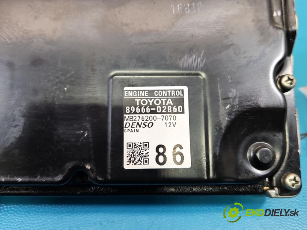 Toyota Auris II 2012-2018 1.6 16V 132 hp manual 97 kW 1598 cm3 5- řídící jednotka motoru 89666-02860