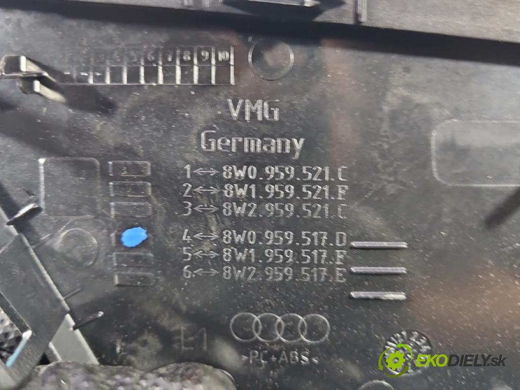 Audi A5 F5 2016-2024 2.0 TFSI 265KM automatic 195 kW 1984 cm3 4- klika uvnitř: přední levé 8W0959521C