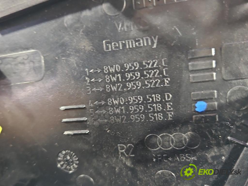 Audi A5 F5 2016-2024 2.0 TFSI 265KM automatic 195 kW 1984 cm3 4- klika uvnitř: přední pravé 8W0837020H