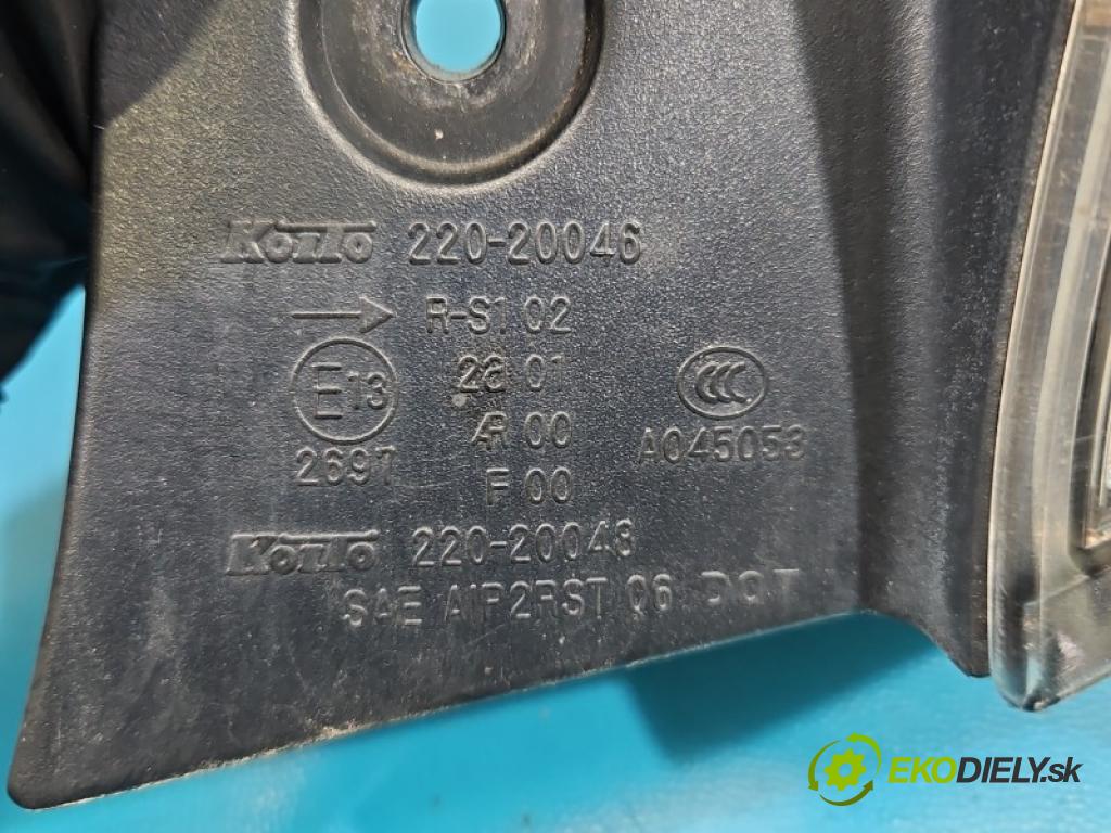 Subaru Forester III SH 2008-2013 2.0 boxer 147 hp manual 108 kW 1998 cm3 5- světlo zadní pravé blatník: 220-20046