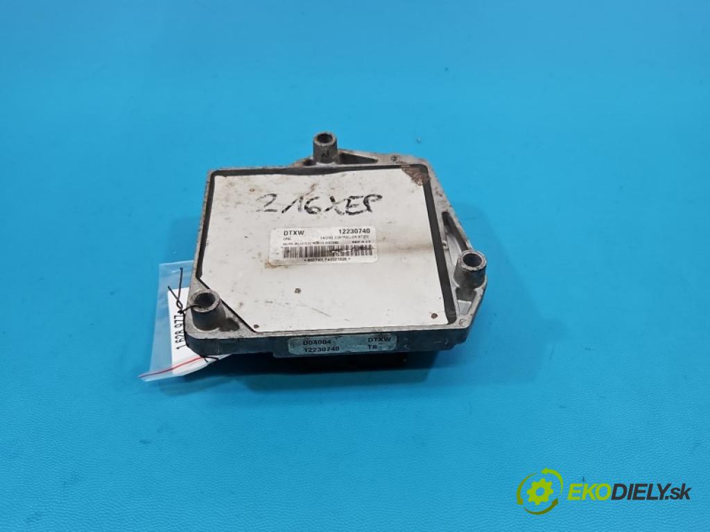 Opel Astra III 2004-2014 1.6 16V Z16XEP 105 hp manual 77 kW 1598 cm3 5- řídící jednotka motoru 12230740