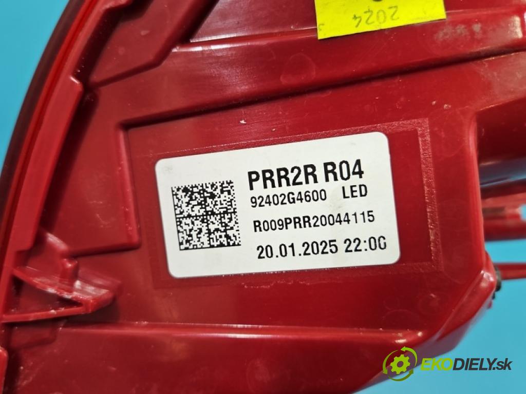 Hyundai I30 III 2016- 1.5 T 140 hp automatic 103 kW 1482 cm3 5- světlo zadní pravé blatník: 92402G4600