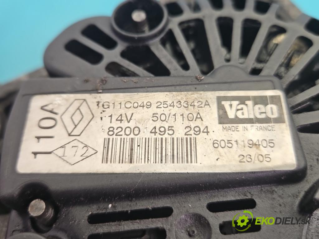 Renault Scenic II 2003-2009 1.9 dci 120 hp manual 88 kW 1870 cm3 5- Alternator 8200495294 (Alternátor)