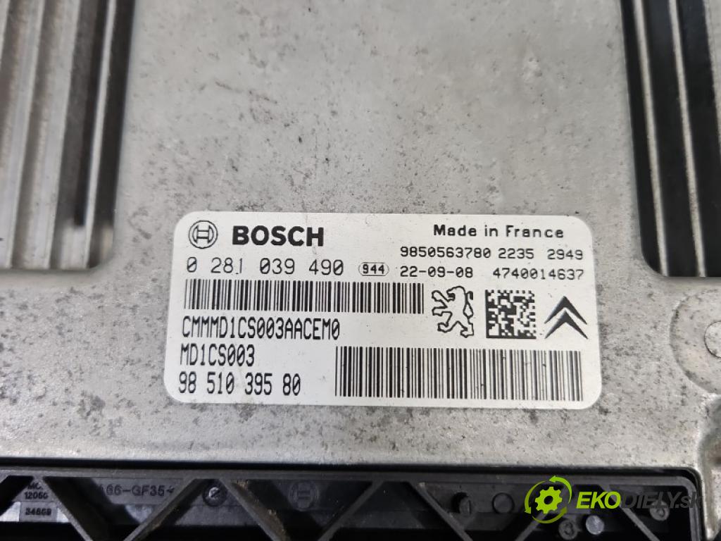 Peugeot Rifter 1.5 hdi 131 HP manual 96 kW 1499 cm3 5- riadiaca jednotka motora 0281039490