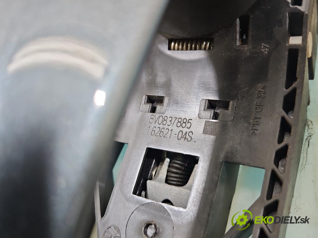 Skoda Octavia IV 2019- 2.0 tdi 150 HP manual 110 kW 1968 cm3 5- rukoväť predné ľavé mimo: 8V0837885 (Kľučka dverí vonkajšia predná ľavá)