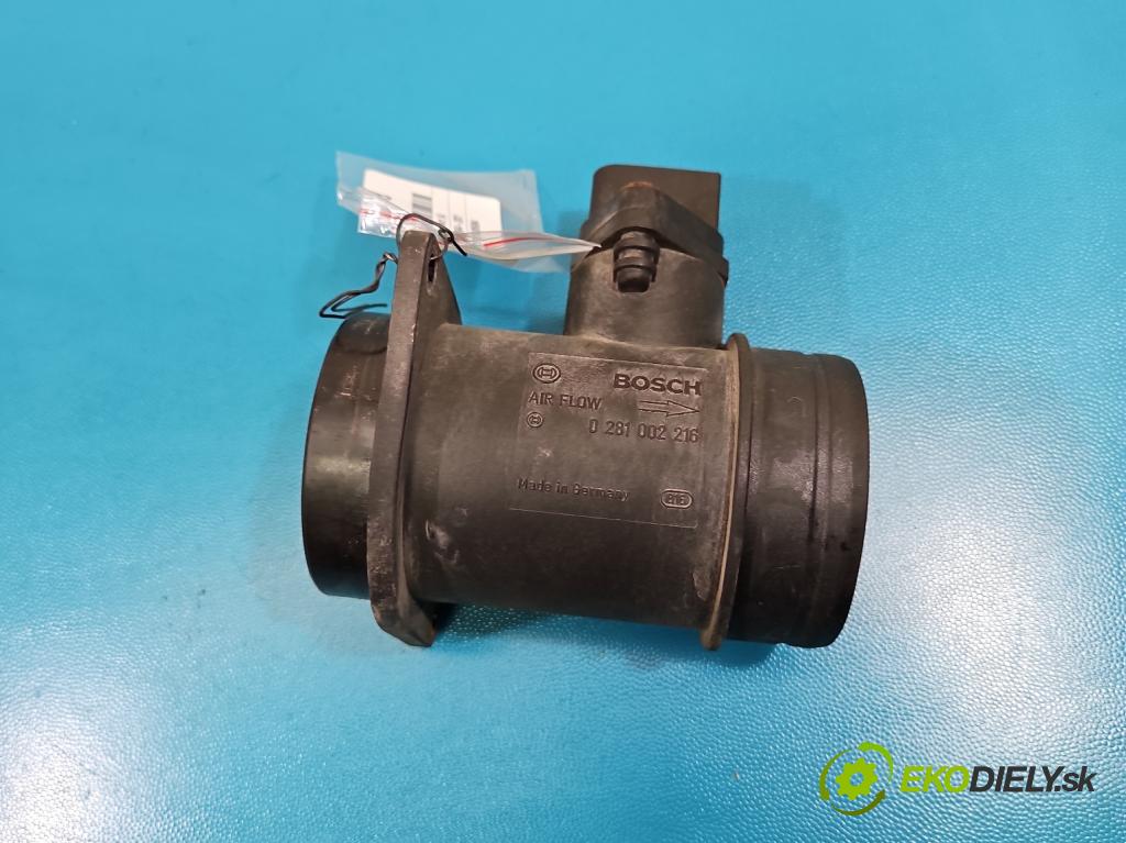 Audi A4 B5 1994-2001 1.9 tdi AHH 90 hp manual 66 kW 1896 cm3 4- váha vzduchu 0281002216 (Snímač hmotnosti vzduchu)