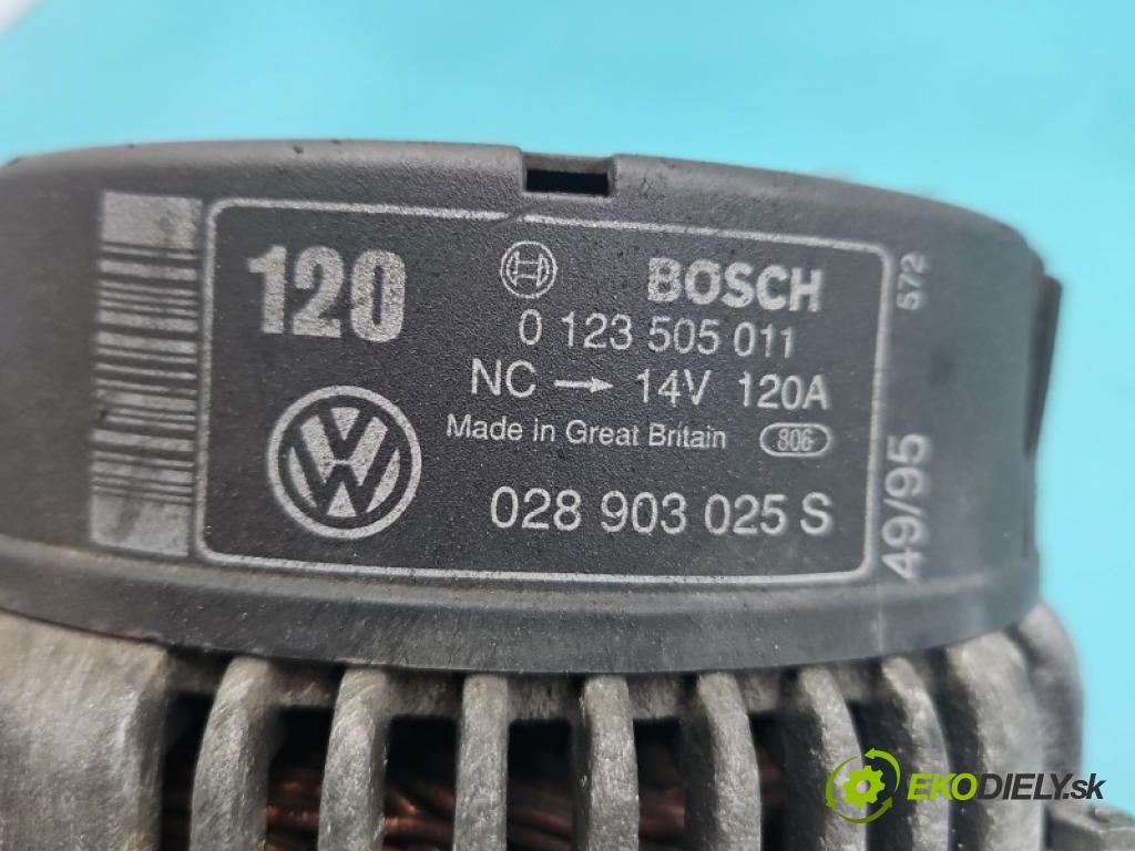 Vw Passat B4 1993-1997 1.9 tdi 90 hp manual 66 kW 1896 cm3 5- Alternator 028903025S (Alternátor)