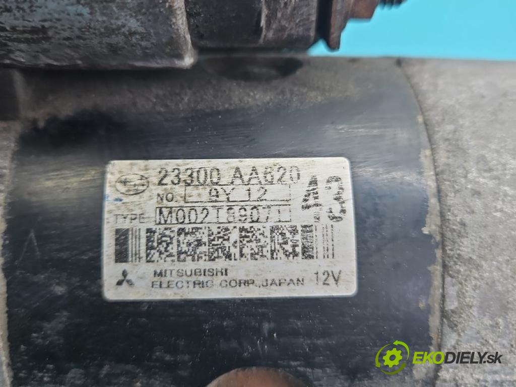 Subaru Forester III SH 2008-2013 2.0 boxer 147 hp manual 108 kW 1998 cm3 5- startér: 23300-AA620 (Startér)