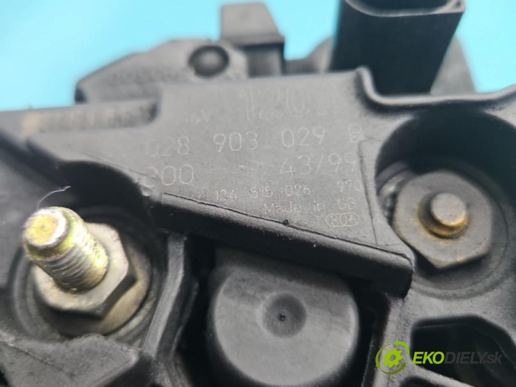 Audi A4 B5 1994-2001 1.9 tdi AHH 90 hp manual 66 kW 1896 cm3 4- Alternator 028903029B (Alternátor)