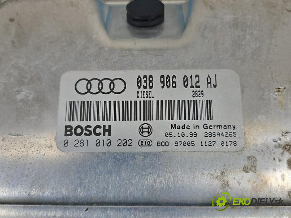 Audi A4 B5 1994-2001 1.9 tdi AHH 90 hp manual 66 kW 1896 cm3 4- řídící jednotka motoru 038906012AJ