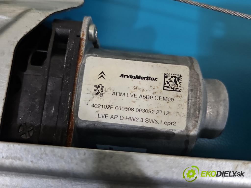 Citroen Berlingo II 2008-2018 1.6 hdi 109 HP manual 80 kW 1560 cm3 5- mechanizmus okna predné pravý