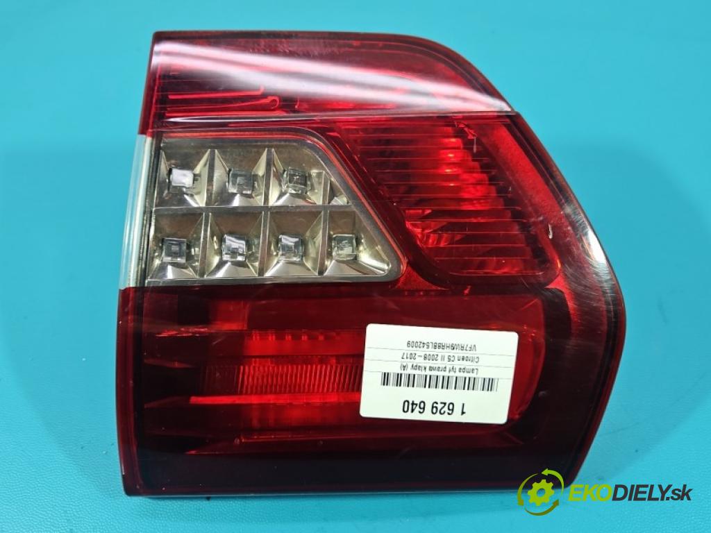 Citroen C5 II 2008-2017 1.6 hdi 111KM automatic 82 kW 1560 cm3 5- svetlo / reflektor zadné pravé kufrové dvere 9675067880