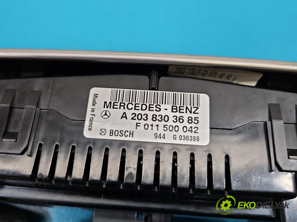 Mercedes C W203 2000-2007 2.7 cdi 170 HP automatic 125 kW 2685 cm3 5- panel kúrenia A2038303685