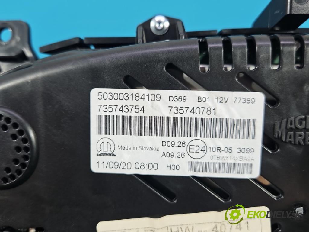 Jeep Renegade 2014- 1.3 T 150 HP automatic 110 kW 1332 cm3 5- prístrojovka/ budíky 735743754 (Prístrojová doska)