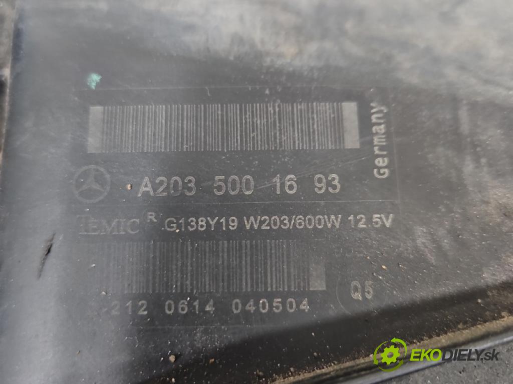 Mercedes C W203 2000-2007 2.7 cdi 170 hp automatic 125 kW 2685 cm3 5- ventilátor chladič A2035001693