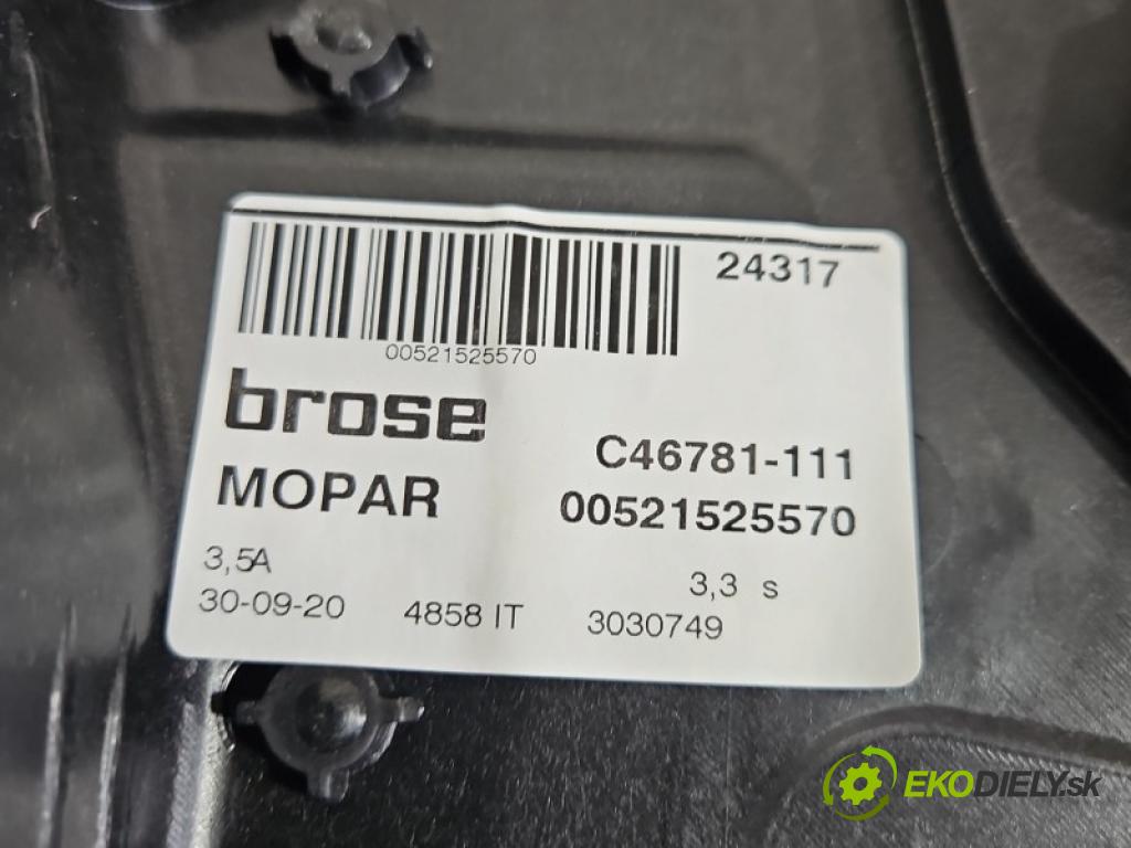 Jeep Renegade 2014- 1.3 T 150 hp automatic 110 kW 1332 cm3 5- mechanismus stahování přední levý 00521525570