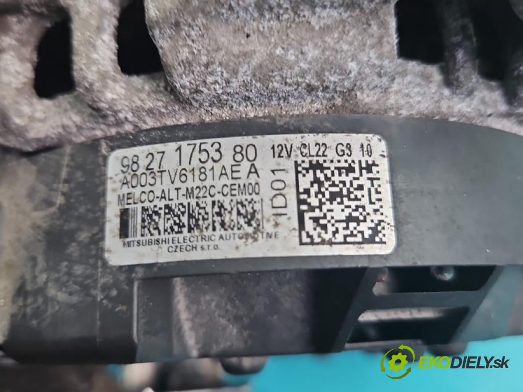 Peugeot 308 III 2021- 1.5 hdi 131 hp automatic 96 kW 1499 cm3 5- Alternator 9827175380 (Alternátor)