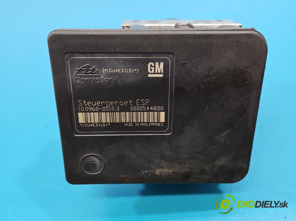 Opel Astra III 2004-2014 1.4 16V 90 hp manual 66 kW 1364 cm3 5- čerpadlo abs 13157577 (Pumpa ABS)