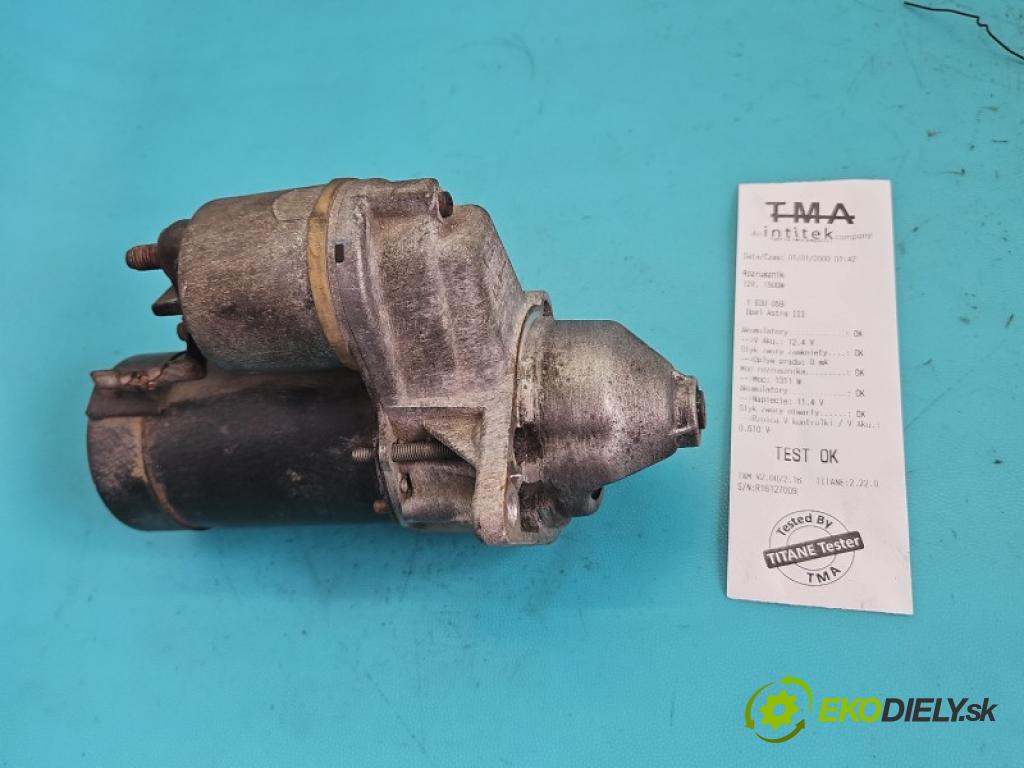 Opel Astra III 2004-2014 1.4 16V 90 hp manual 66 kW 1364 cm3 5- startér: D6RA293 (Startér)