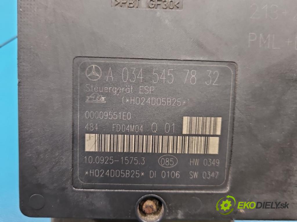 Mercedes C W203 2000-2007 2.7 cdi 170 hp automatic 125 kW 2685 cm3 5- čerpadlo abs A0345457832 (Pumpa ABS)