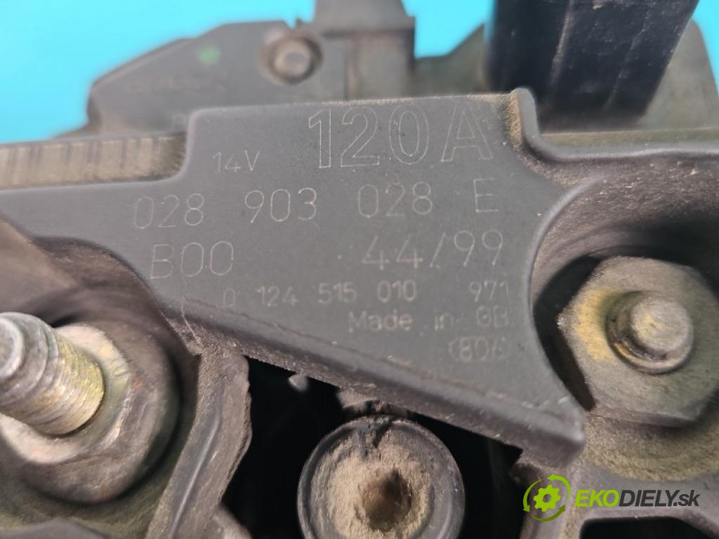 Audi A4 B5 1994-2001 1.9 tdi 110 hp manual 81 kW 1896 cm3 5- Alternator 028903028E (Alternátor)