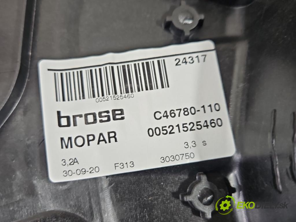 Jeep Renegade 2014- 1.3 T 150 HP automatic 110 kW 1332 cm3 5- mechanizmus okna predné pravý C46780-110