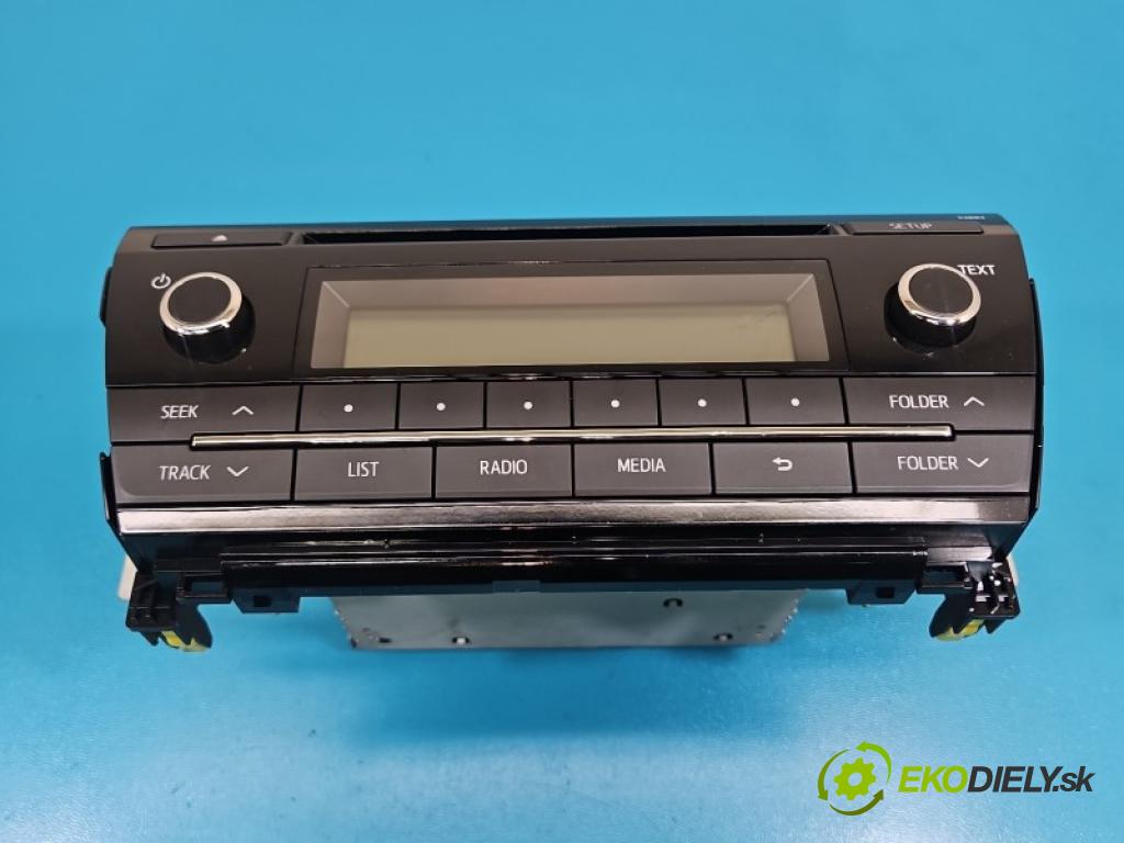 Toyota Corolla E16/E18  2013-2019 1.6 16V 132 hp manual 97 kW 1598 cm3 4- Radio továrna: 86120-02F70