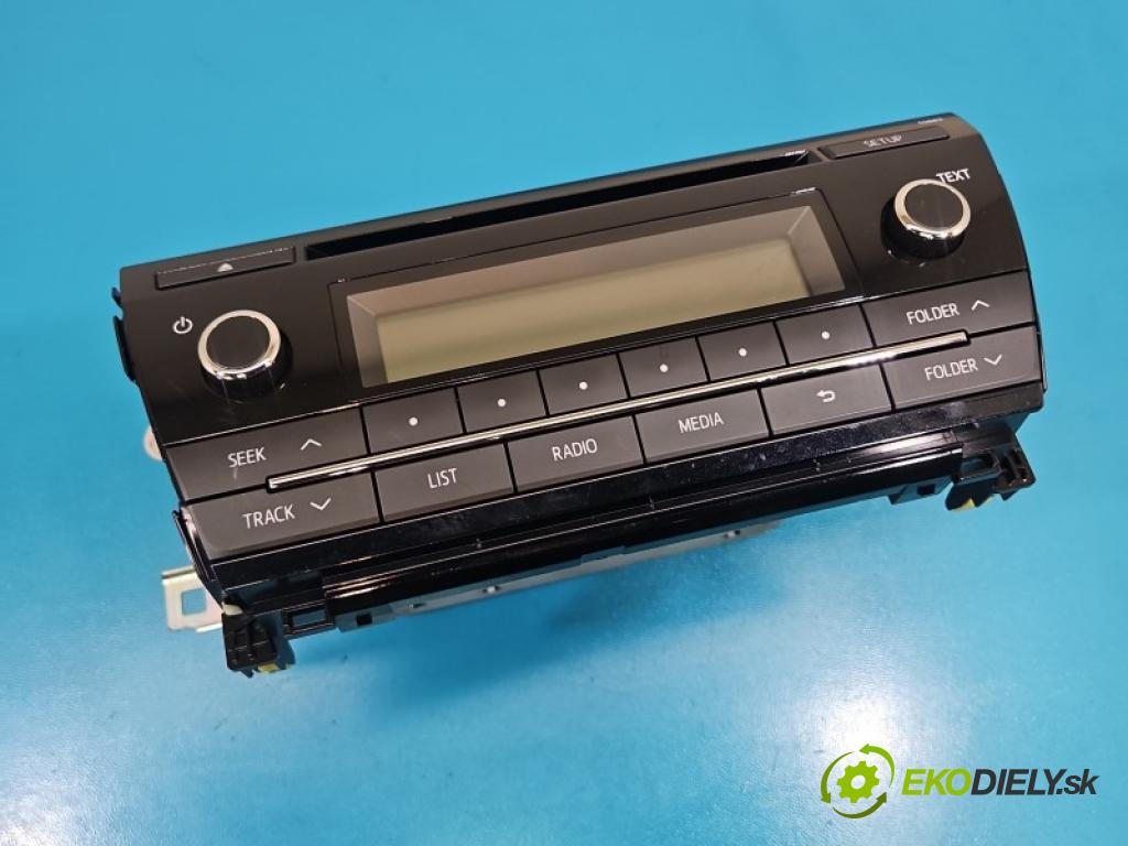 Toyota Corolla E16/E18  2013-2019 1.6 16V 132 hp manual 97 kW 1598 cm3 4- Radio továrna: 86120-02F70