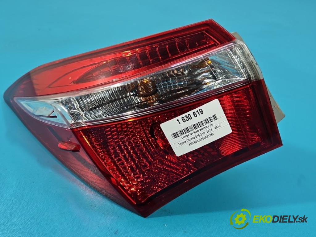 Toyota Corolla E16/E18  2013-2019 1.6 16V 132 hp manual 97 kW 1598 cm3 4- světlo zadní levé blatník: 81560-02760-00