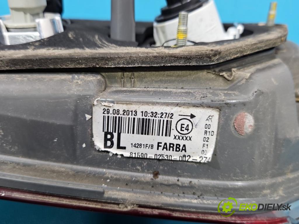 Toyota Corolla E16/E18  2013-2019 1.6 16V 132  HP manual 97 kW 1598 cm3 4- svetlo / reflektor zadné ľavé kufrové dvere 81590-02530