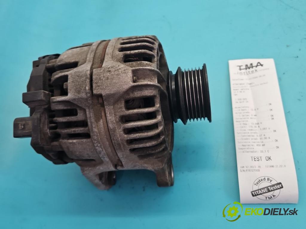Vw Golf IV 1997-2003 1.4 16V 75 hp manual 55 kW 1390 cm3 5- Alternator 037903025F (Alternátor)